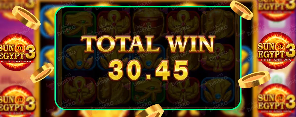 jackpot for Sun of Egypt 3