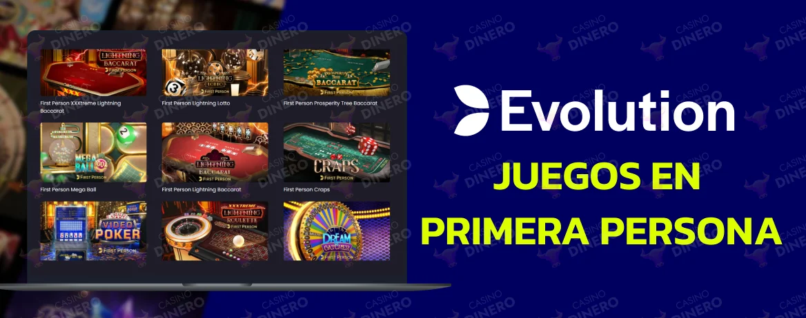 Juegos en primera persona de Evolution Gaming